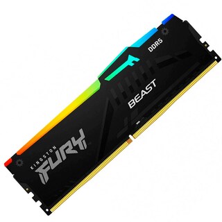Foto 2 | Memoria RAM Ddr5 16gb 5200mt/s Kingston Fury Beast RGB 1x16gb Kf552c40bba-16 Negra