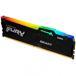 Foto 4 | Memoria RAM Ddr5 16gb 5200mt/s Kingston Fury Beast RGB 1x16gb Kf552c40bba-16 Negra