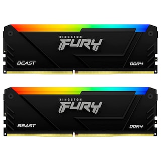 Foto 1 | Memoria Ram Ddr5 64gb 5200mt/s Kingston Fury Beast Rgb 2x32gb Kf552c36bbeak2-64 color Negro