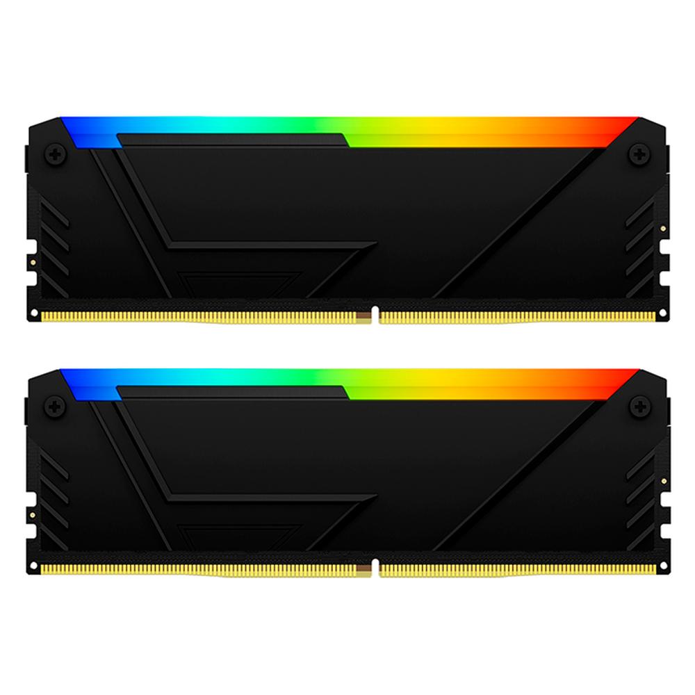 Foto 6 pulgar | Memoria Ram Ddr5 64gb 5200mt/s Kingston Fury Beast Rgb 2x32gb Kf552c36bbeak2-64 color Negro