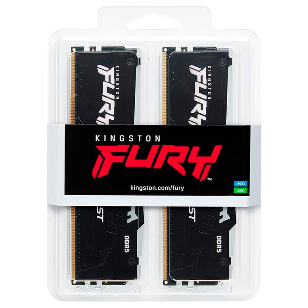 Foto 7 pulgar | Memoria Ram Ddr5 64gb 5200mt/s Kingston Fury Beast Rgb 2x32gb Kf552c36bbeak2-64 color Negro