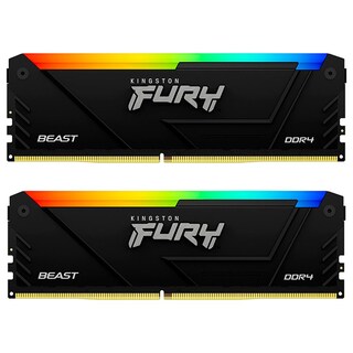 Foto 1 | Memoria Ram Ddr5 64gb 5600mt/s Kingston Fury Beast Rgb 2x32gb Kf556c36bbeak2-64 color Negro