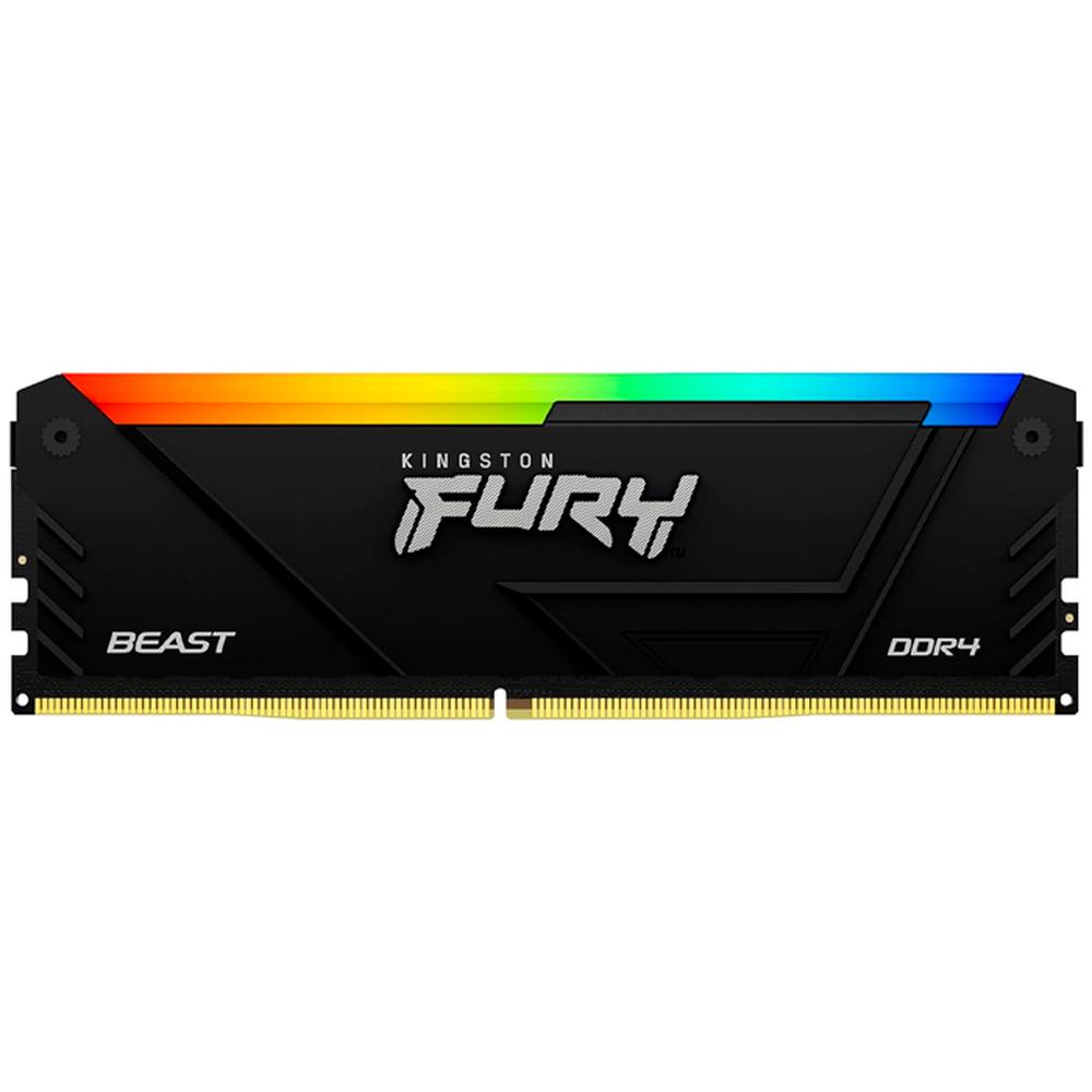 Foto 2 pulgar | Memoria Ram Ddr4 32gb 3600mhz Kingston Fury Beast Rgb 1x32gb Kf436c18bb2a/32 Color Negro