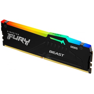 Foto 2 | Memoria Ram Ddr5 32gb 5200mt/s Kingston Fury Beast Rgb 1x32gb Kf552c40bba-32 Color Negro