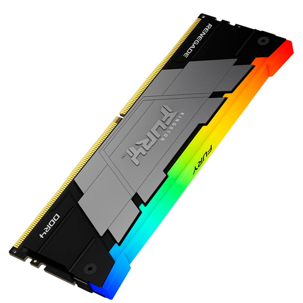 Foto 5 pulgar | Memoria Ram Ddr4 8gb 3600mhz Kingston Fury Renegade Rgb Kf436c16rb2a/8  Negro