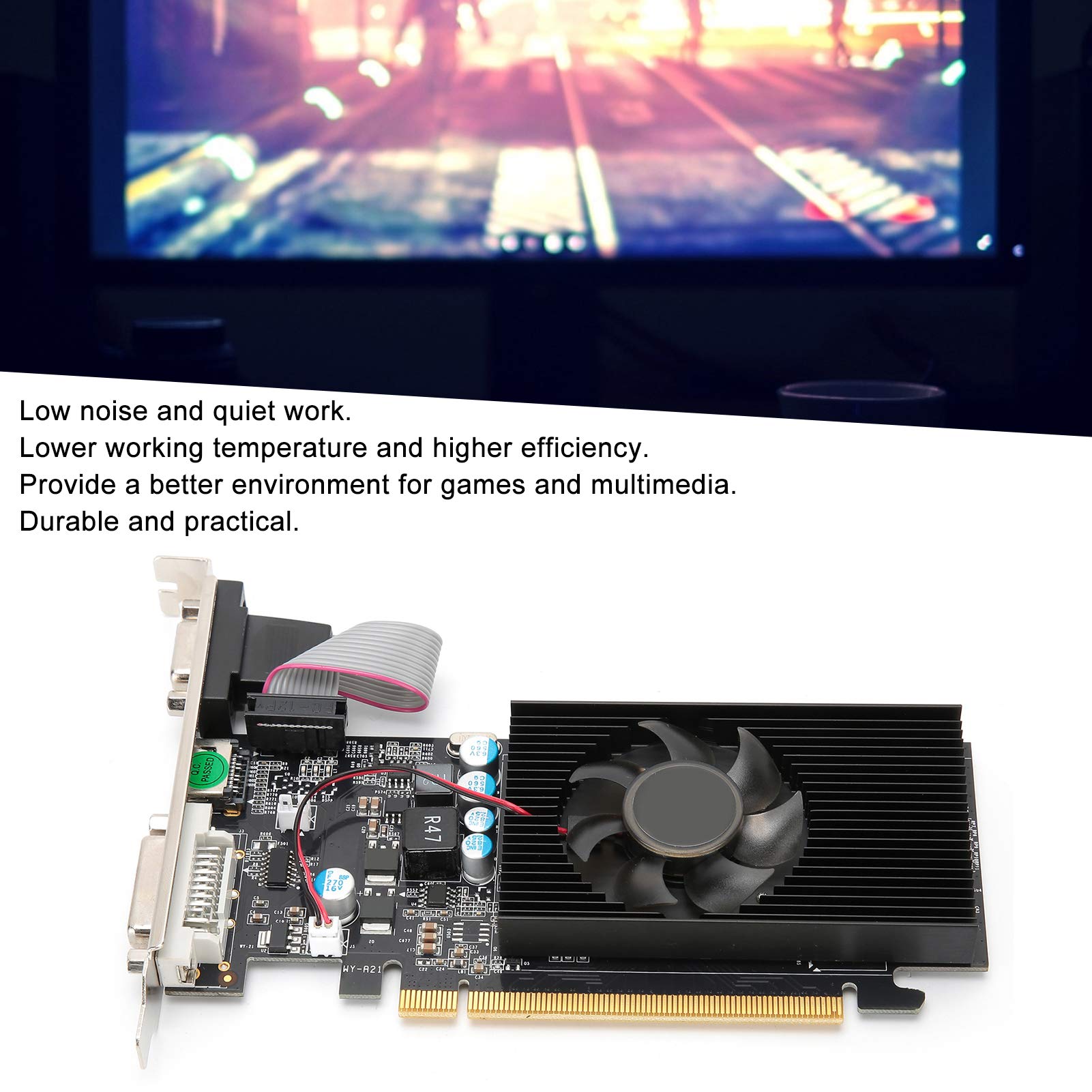 Foto 4 | Tarjeta Gráfica Tangxi Pci E 2.0 De 1 Gb De Memoria De Vídeo Ddr2 Gt210 - Venta Internacional.