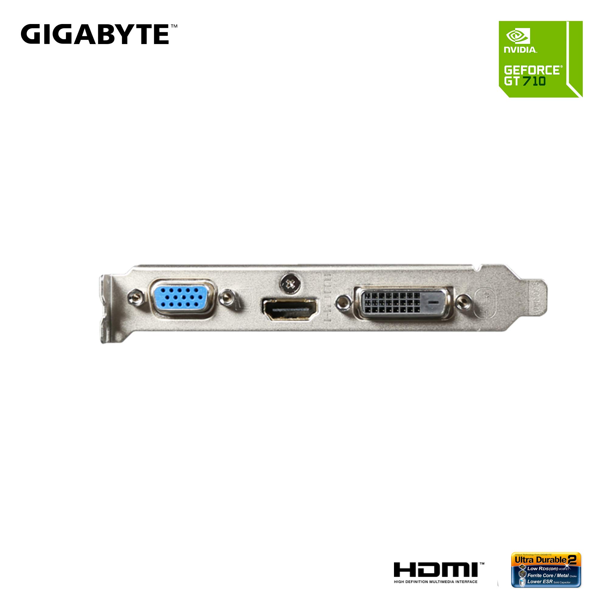 Foto 6 pulgar | Tarjeta Gráfica Gigabyte Geforce Gt 710 2gb Low Profile - Venta Internacional.