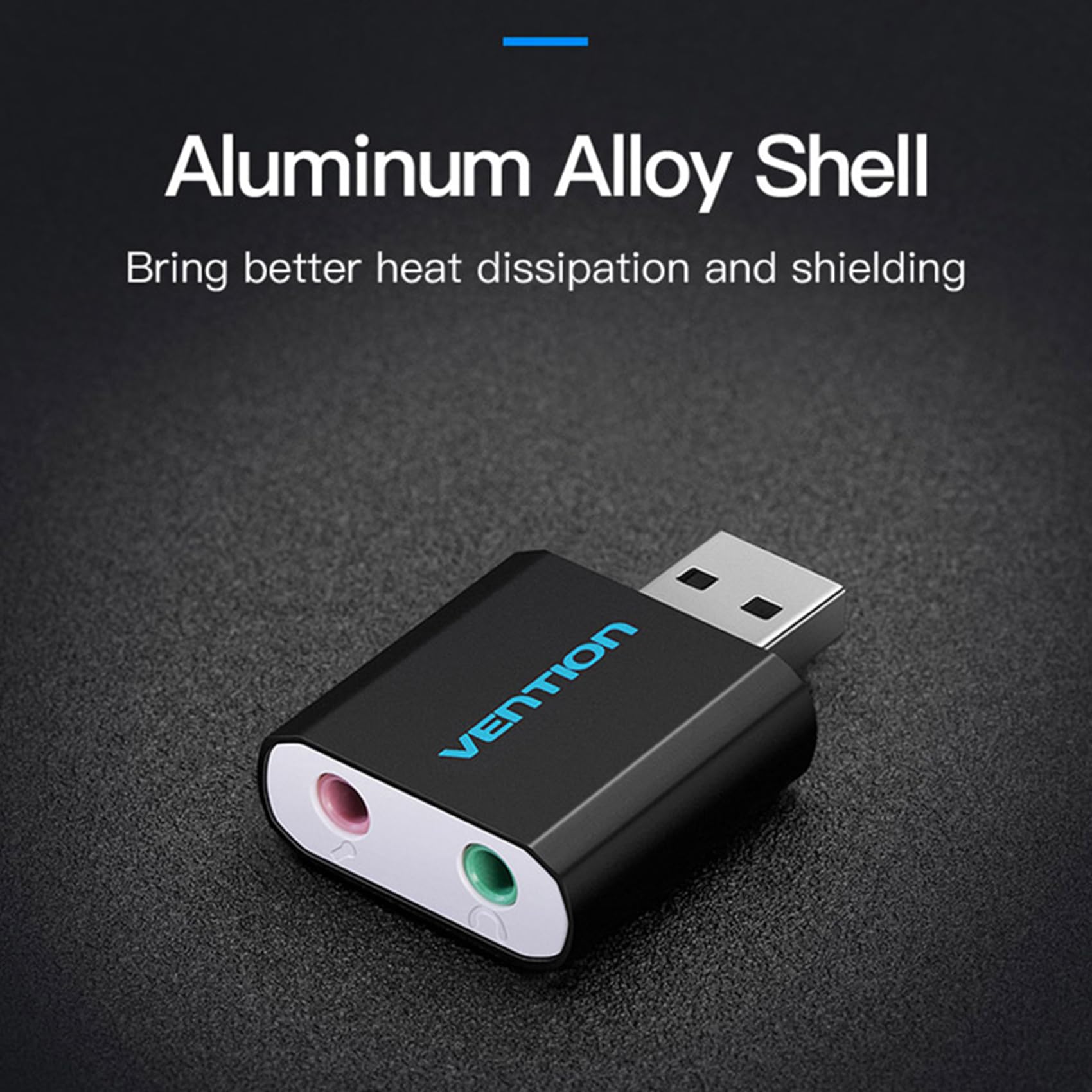 Foto 8 pulgar | Tarjeta De Sonido Estéreo Externa Usb Vention Para Pc Portátil - Venta Internacional.