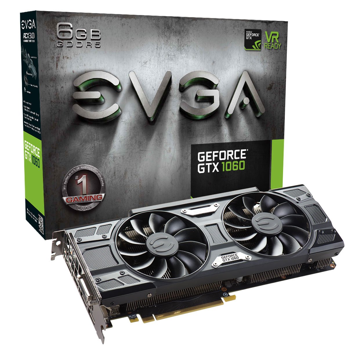 Foto 2 pulgar | Tarjeta Gráfica Evga Geforce Gtx 1060 6gb Gaming Acx 3.0 - Venta Internacional.