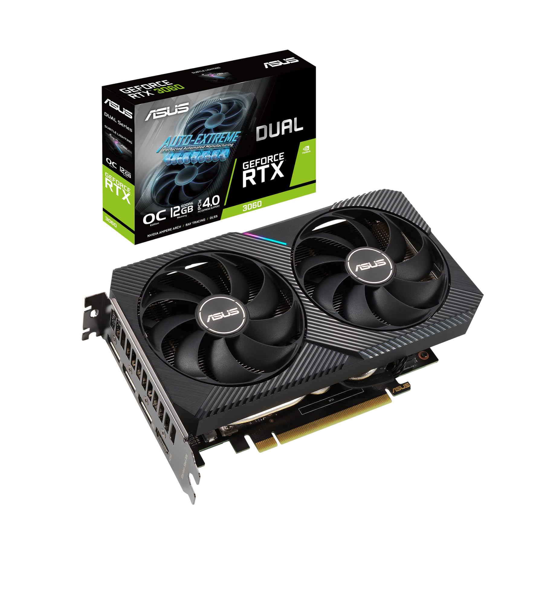 Foto 2 pulgar | Tarjeta Gráfica Asus Geforce Dual Rtx 3060 12gb Gddr6 - Venta Internacional.