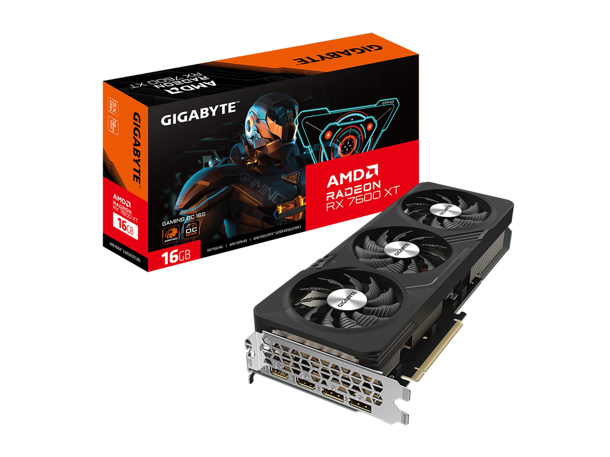 Foto 1 | Tarjeta Gráfica Gigabyte Radeon Rx 7600 Xt Gaming Oc 16gb - Venta Internacional.
