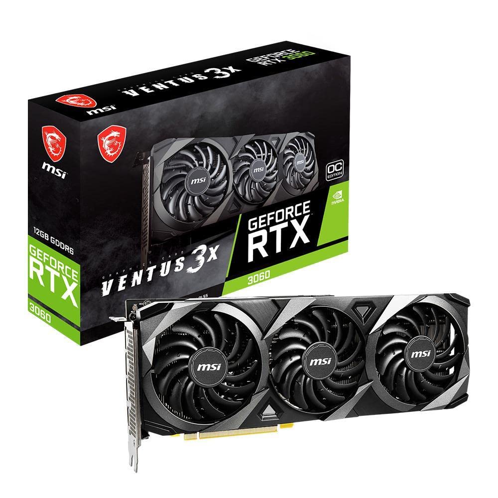 Foto 2 pulgar | Tarjeta Gráfica Para Juegos Msi Geforce Rtx 3060 Ventus 3x 12g Oc - Venta Internacional.