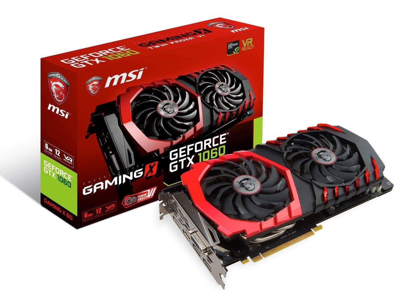 Foto 2 pulgar | Tarjeta Gráfica Msi Geforce Gtx 1060 Gaming X 6gb Gdrr5 - Venta Internacional.