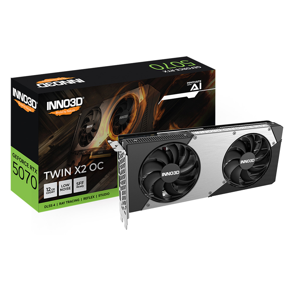 Foto 2 pulgar | Tarjeta De Video Inno3d Rtx 5070 2x Oc 12gb Color Negro