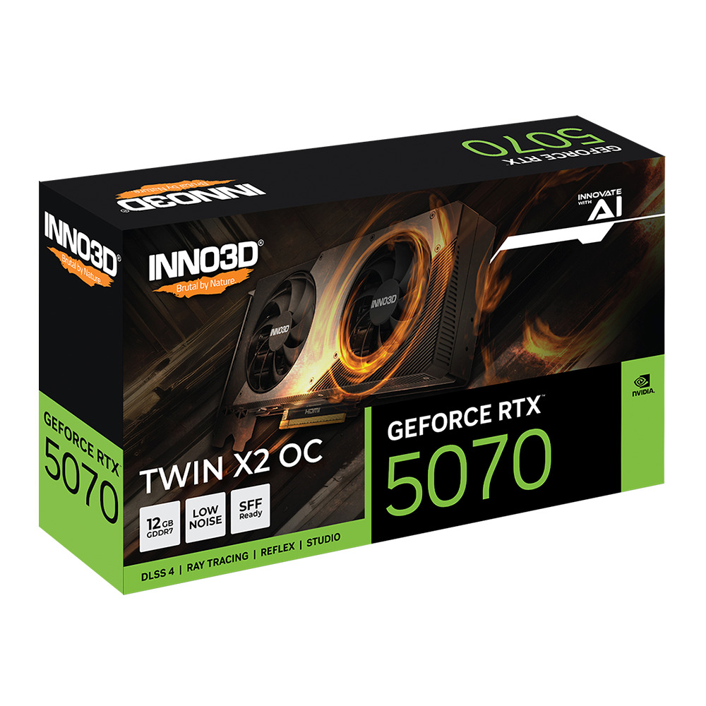 Foto 3 pulgar | Tarjeta De Video Inno3d Rtx 5070 2x Oc 12gb Color Negro