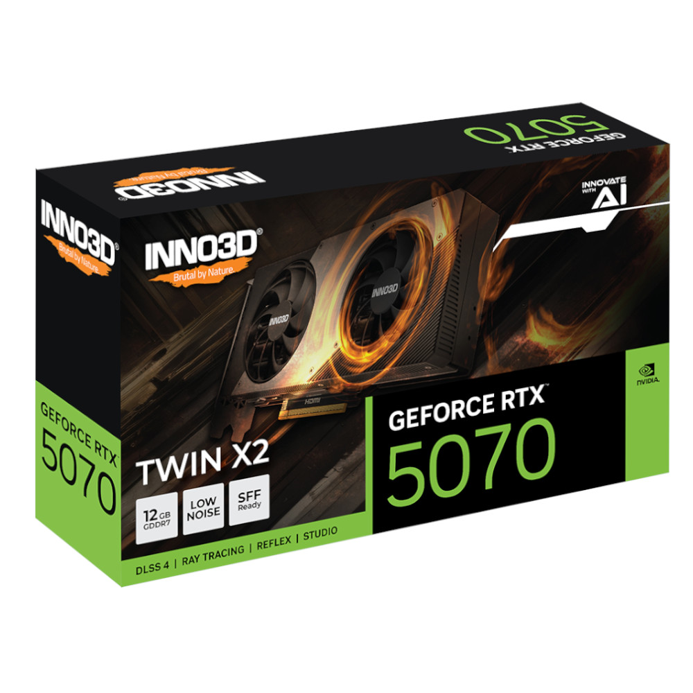 Foto 3 pulgar | Tarjeta De Video Inno3d Rtx 5070 Twin X2 12gb Color Negro