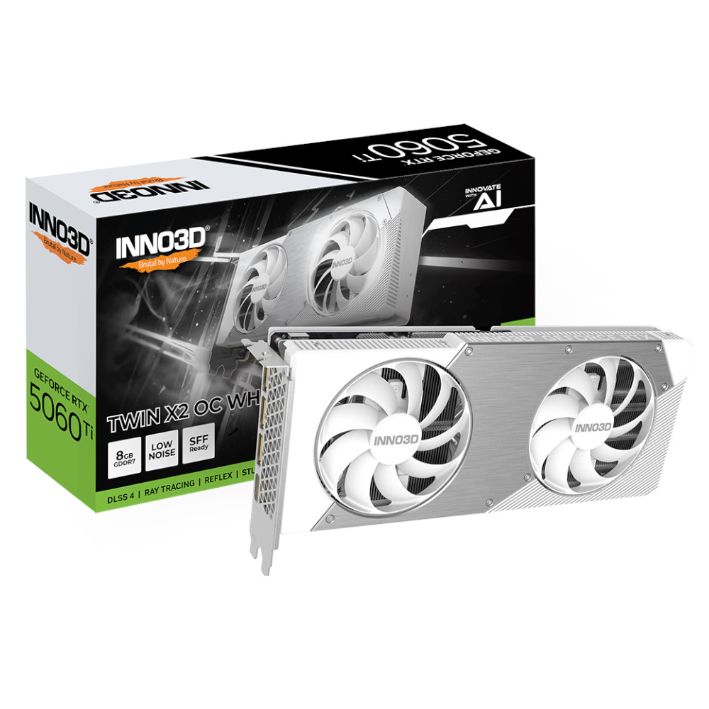 Tarjeta De Video Inno3d Rtx 5060 Ti X2 Oc Color Blanco