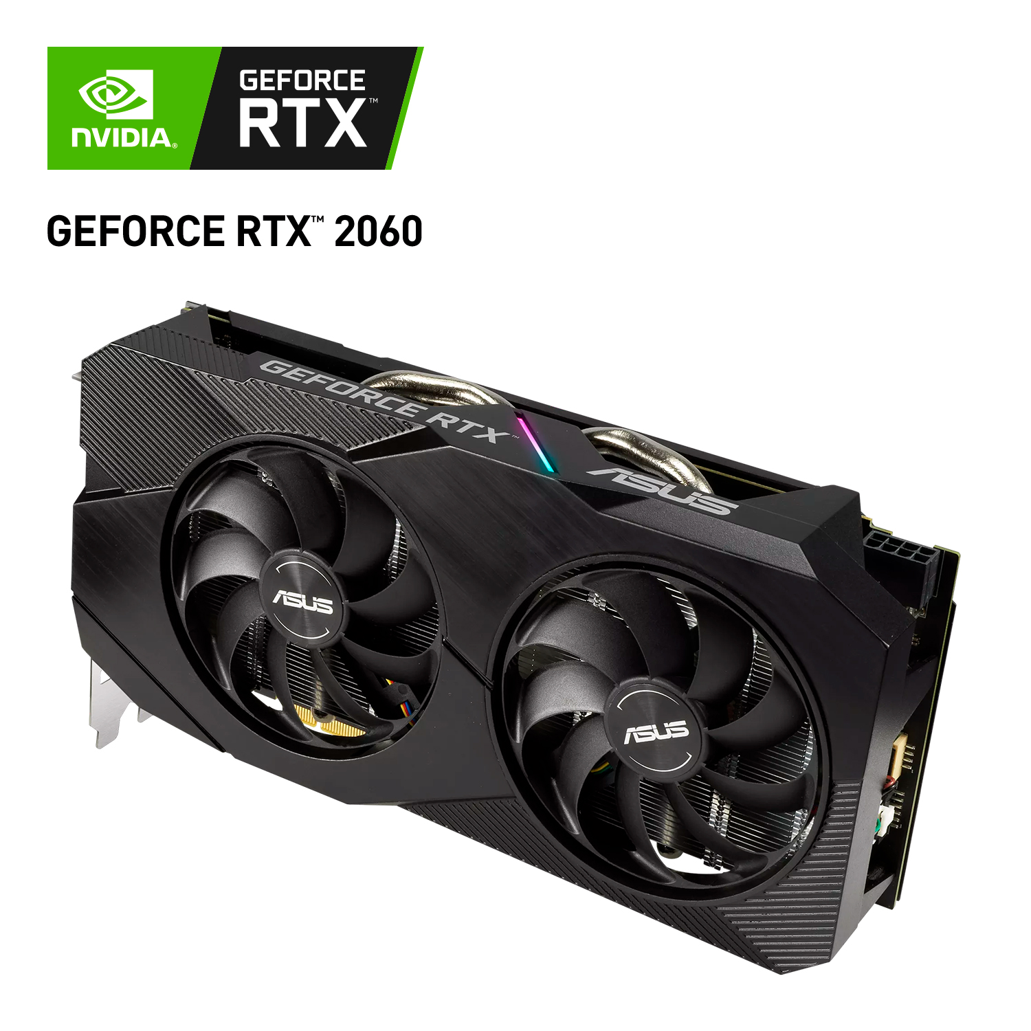 Foto 2 pulgar | Tarjeta De Video Asus Dual Geforce Rtx 2060 Evo 12gb Gddr6  Color Negro