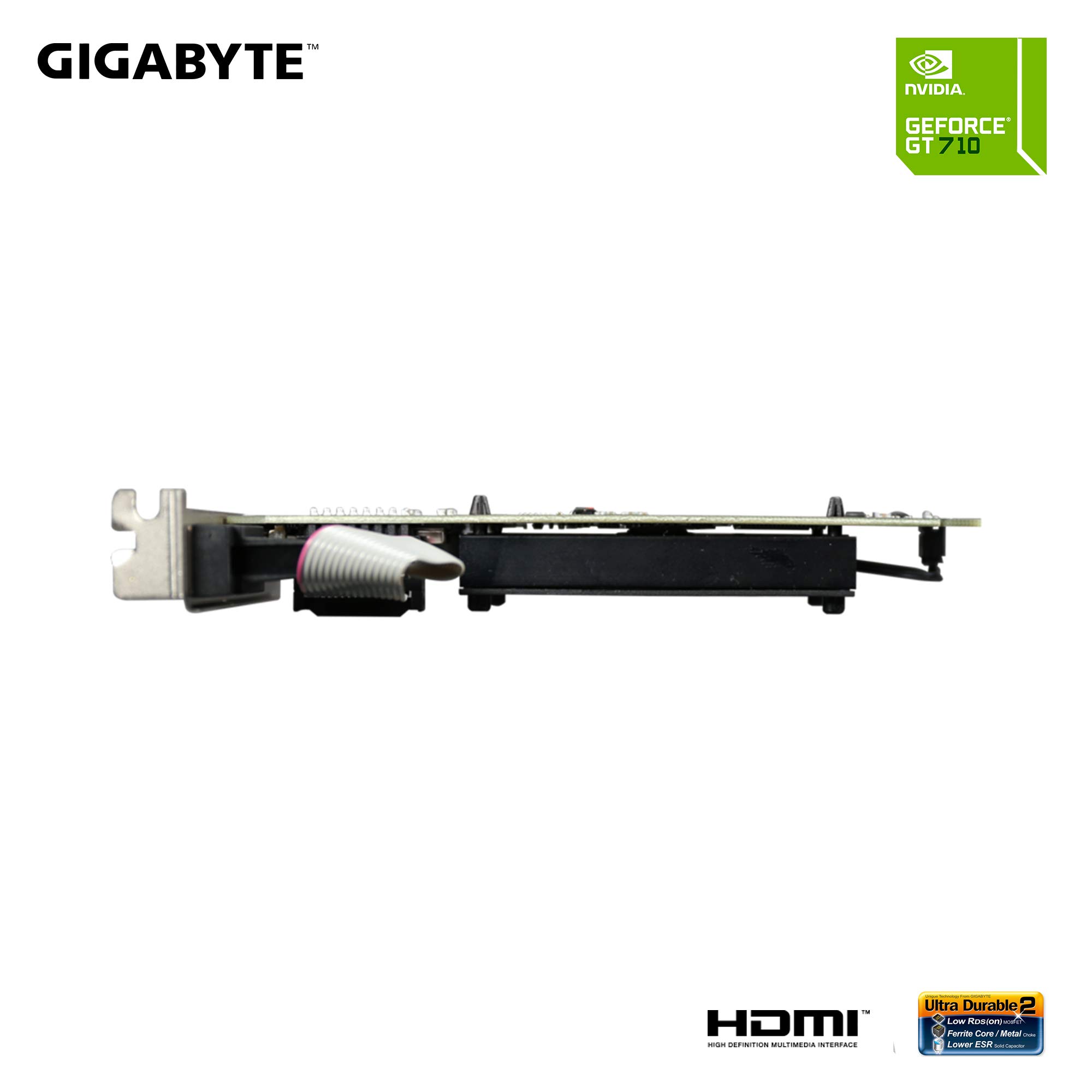 Foto 4 | Tarjeta Gráfica De Vídeo Gigabyte Gv-n710d3-2gl Rev2.0 2gb Ram Ddr3 - Venta Internacional.