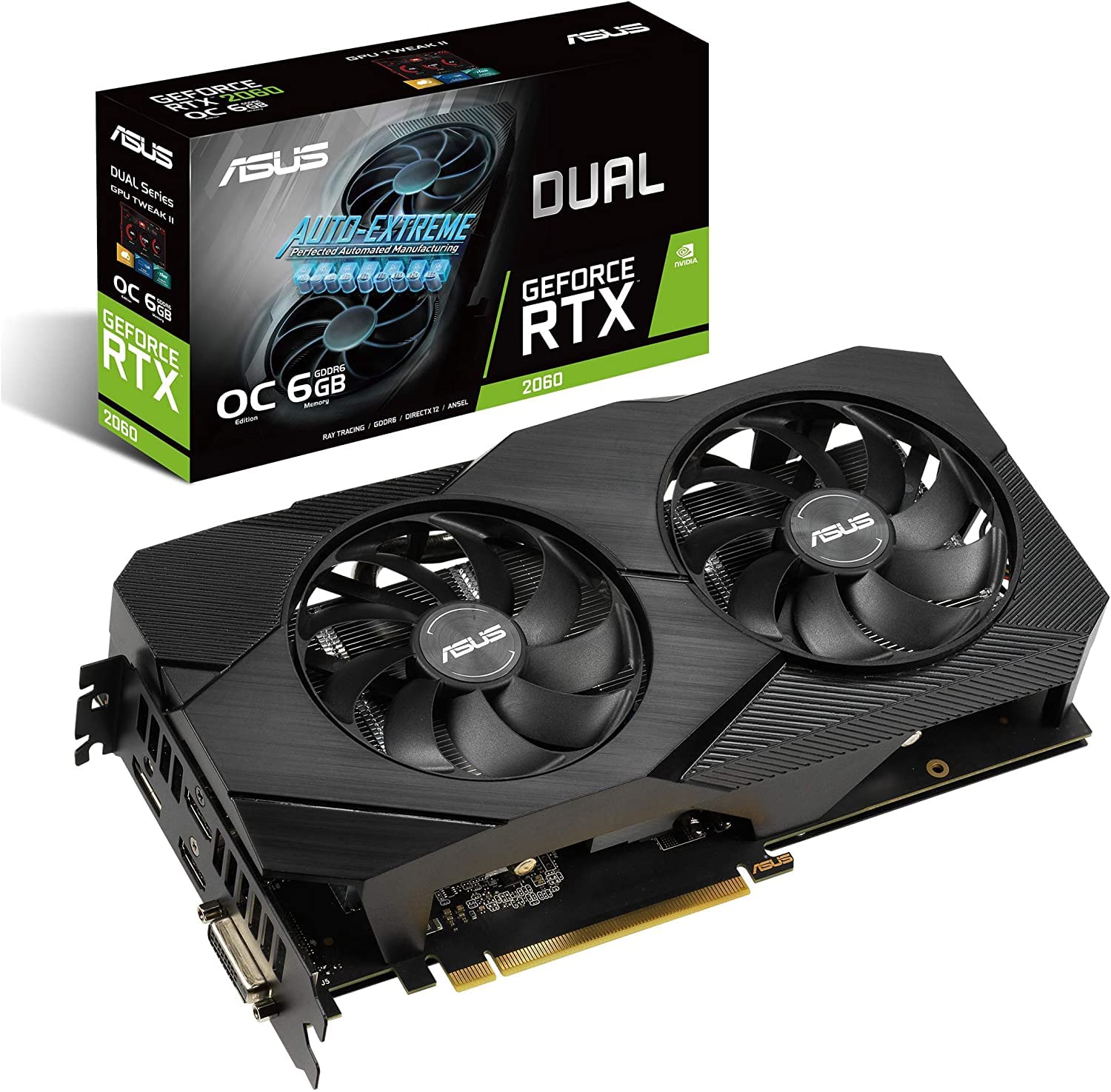 Foto 2 pulgar | Tarjeta Gráfica Asus Geforce Rtx 2060 Overclocked 6gb Gddr6 - Venta Internacional.