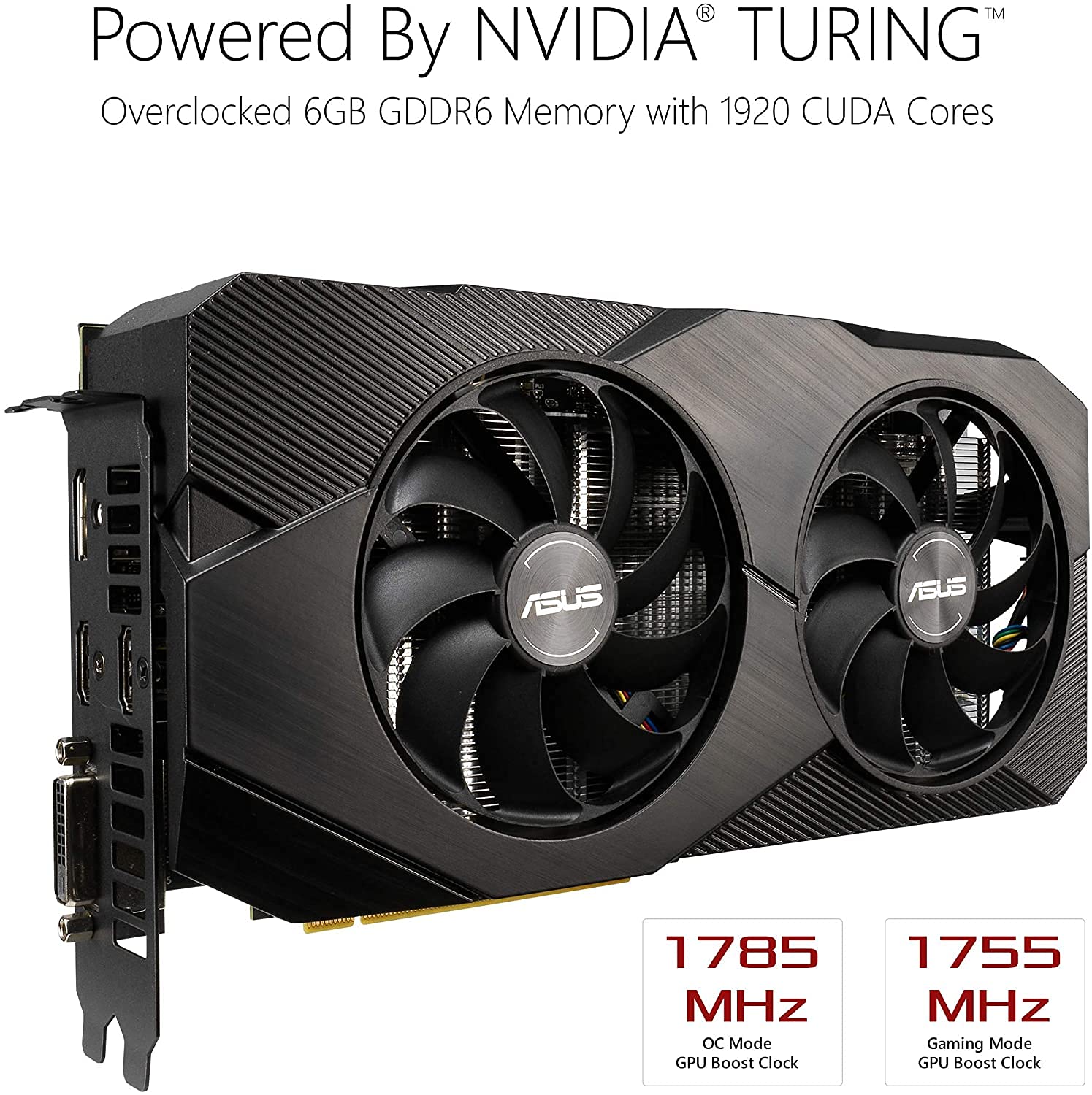Foto 3 pulgar | Tarjeta Gráfica Asus Geforce Rtx 2060 Overclocked 6gb Gddr6 - Venta Internacional.