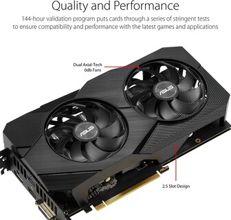 Foto 3 | Tarjeta Gráfica Asus Geforce Rtx 2060 Overclocked 6gb Gddr6 - Venta Internacional.