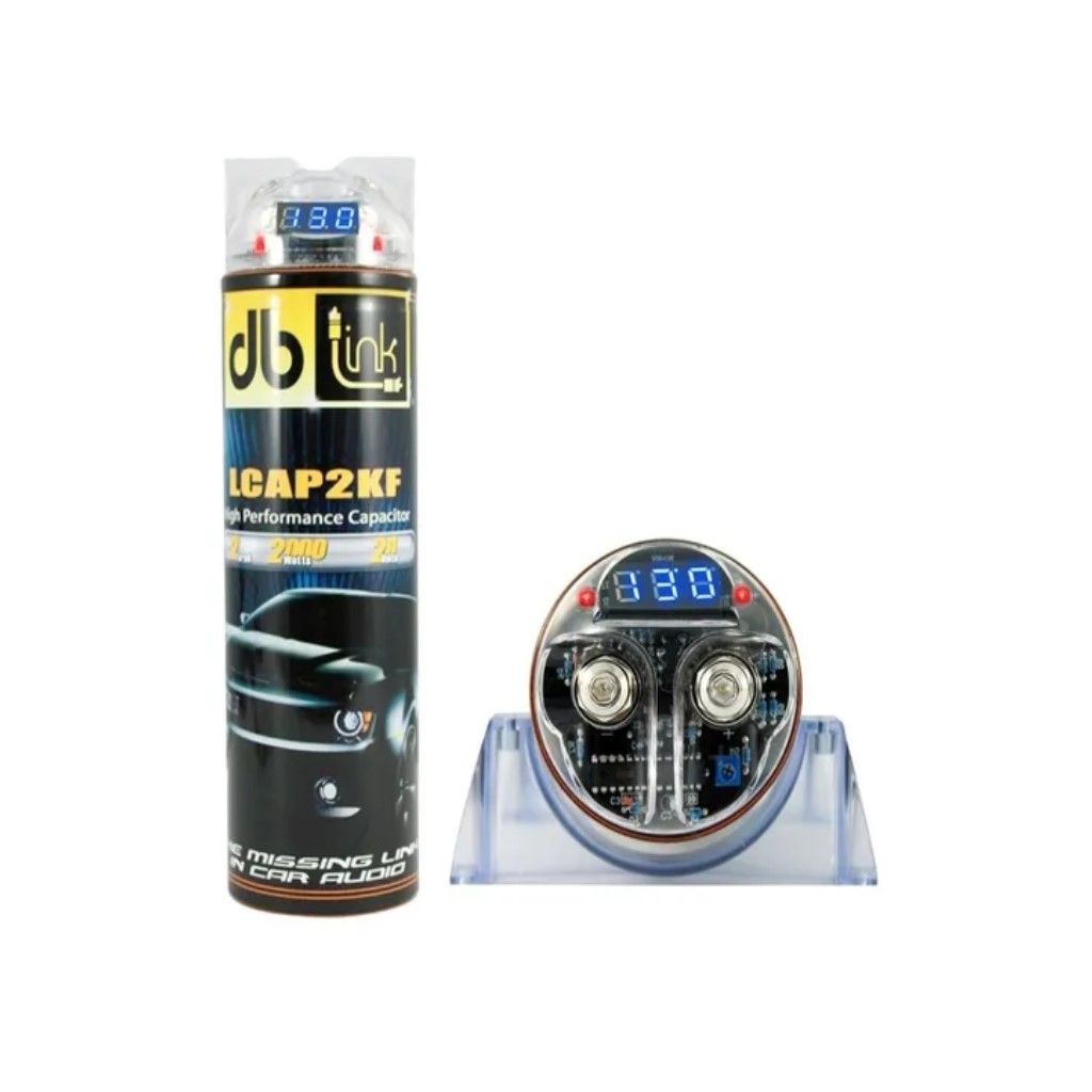 Capacitor Db Link Lcap2kf color Azul 2 Faradios 2000 W Encendido