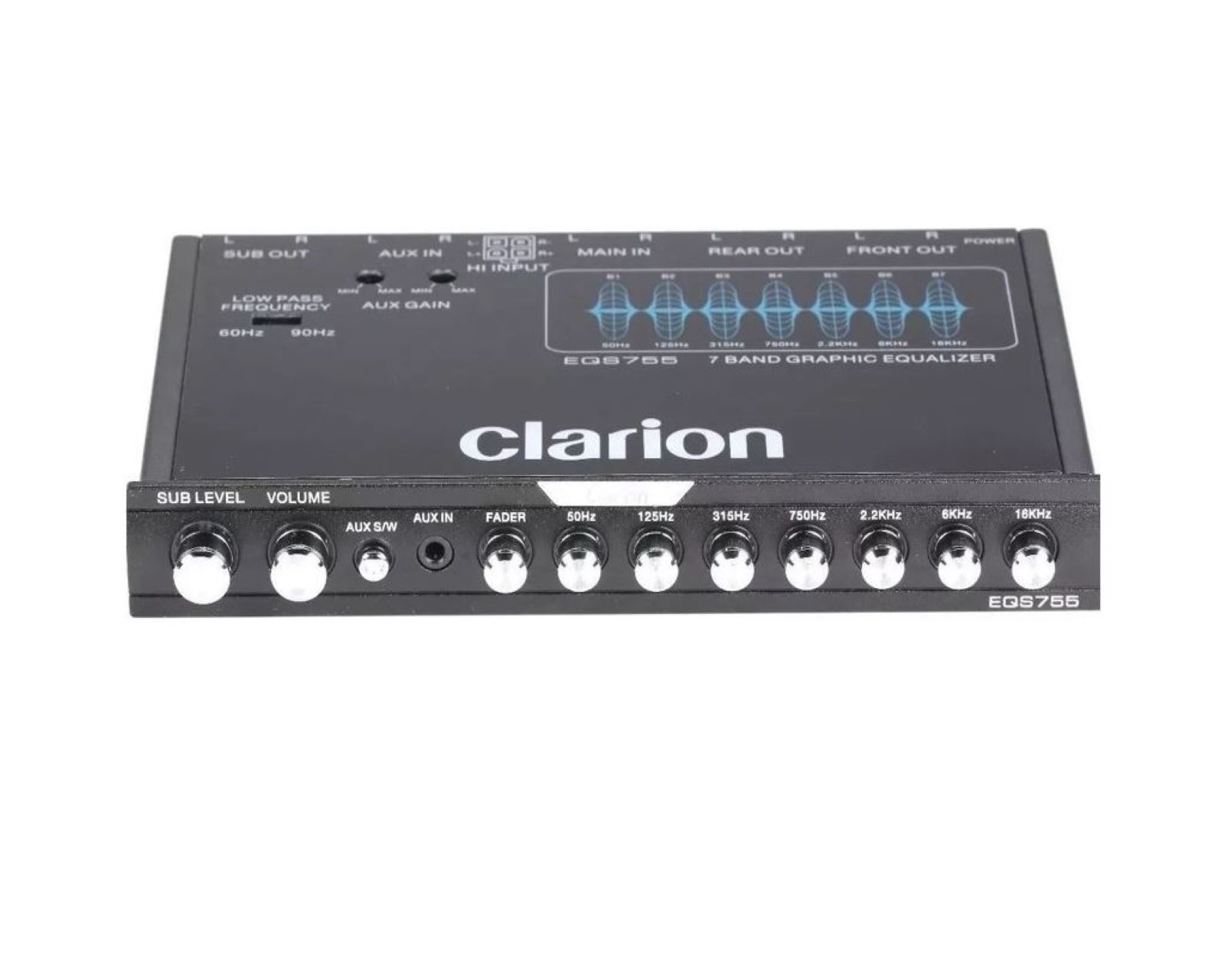 Ecualizador Clarion Eqs755 de 7 Bandas y 8 Canales