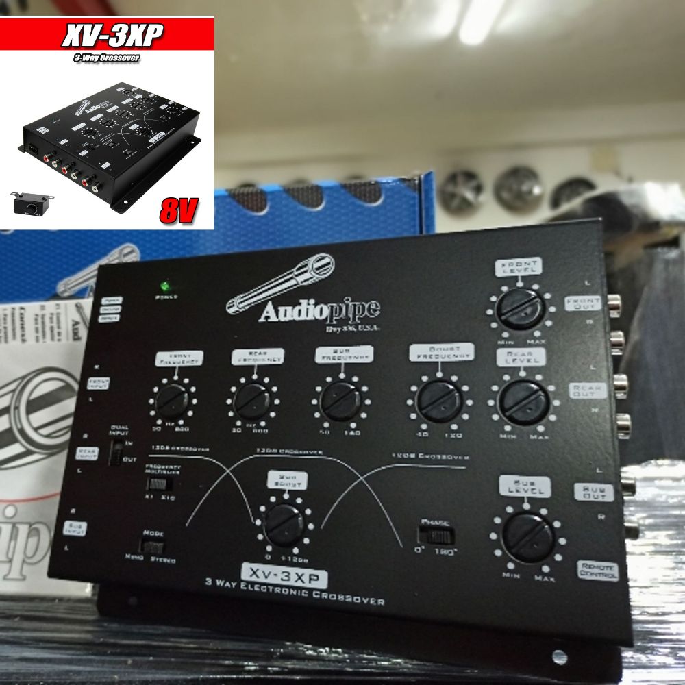 Foto 2 | Crossover Electrónico Audiopipe Xv-3xp 3 Vías con Controlador de Línea más Perilla de Bajo