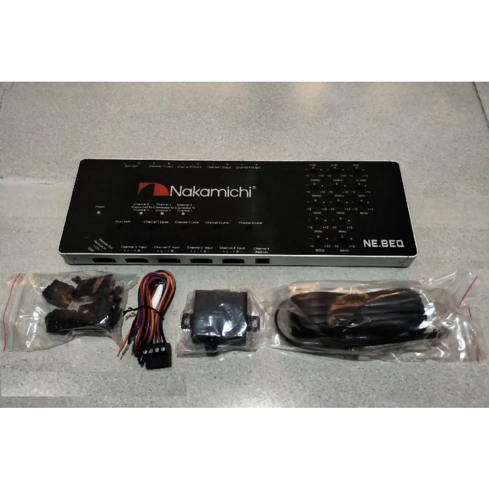 Foto 2 | Ecualizador con Convertidor Nakamichi Ne-8eq color Negro de 8 Bandas