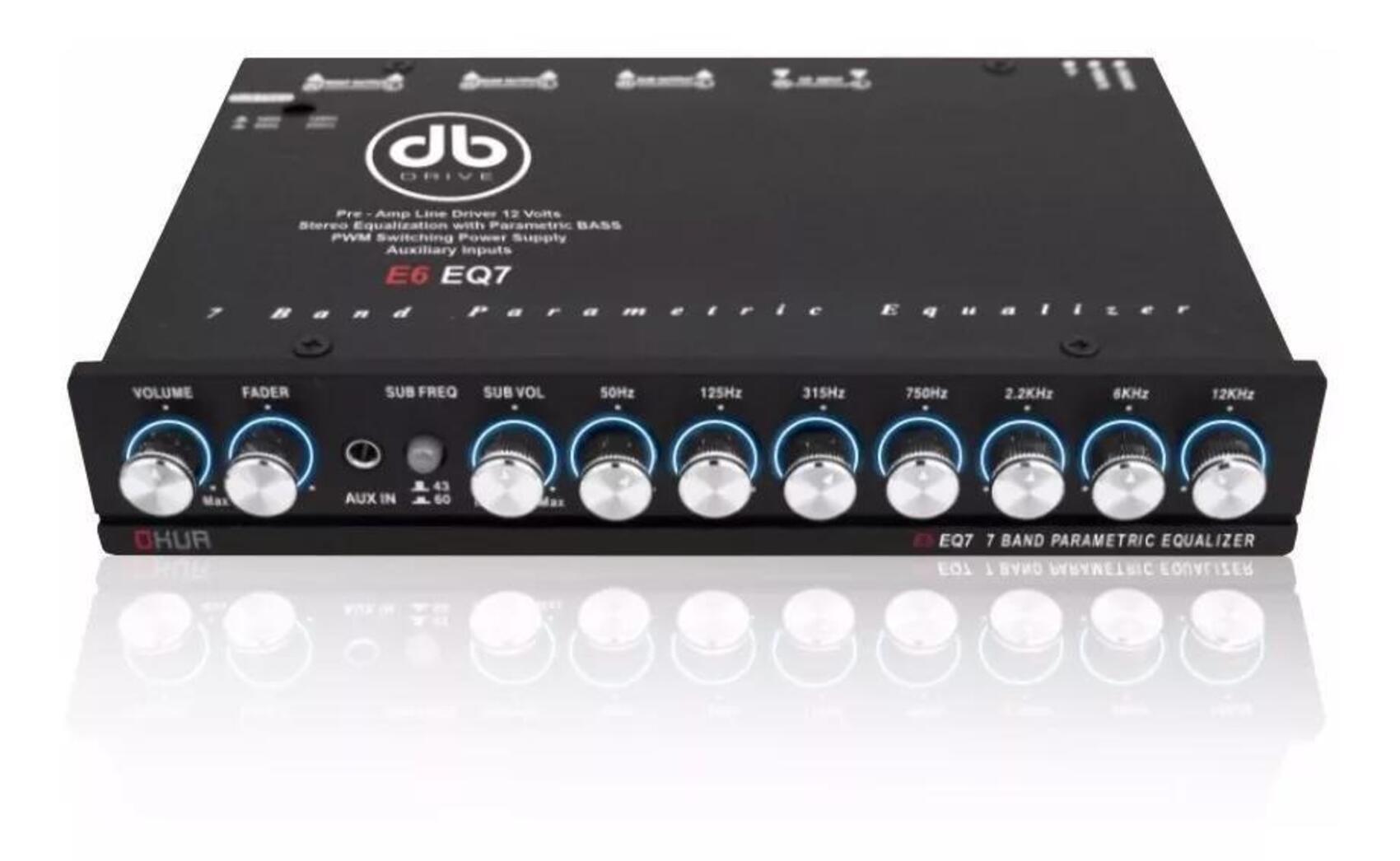 Ecualizador Paramétrico Db Drive E6 Eq7 7 Bandas 7 Volts