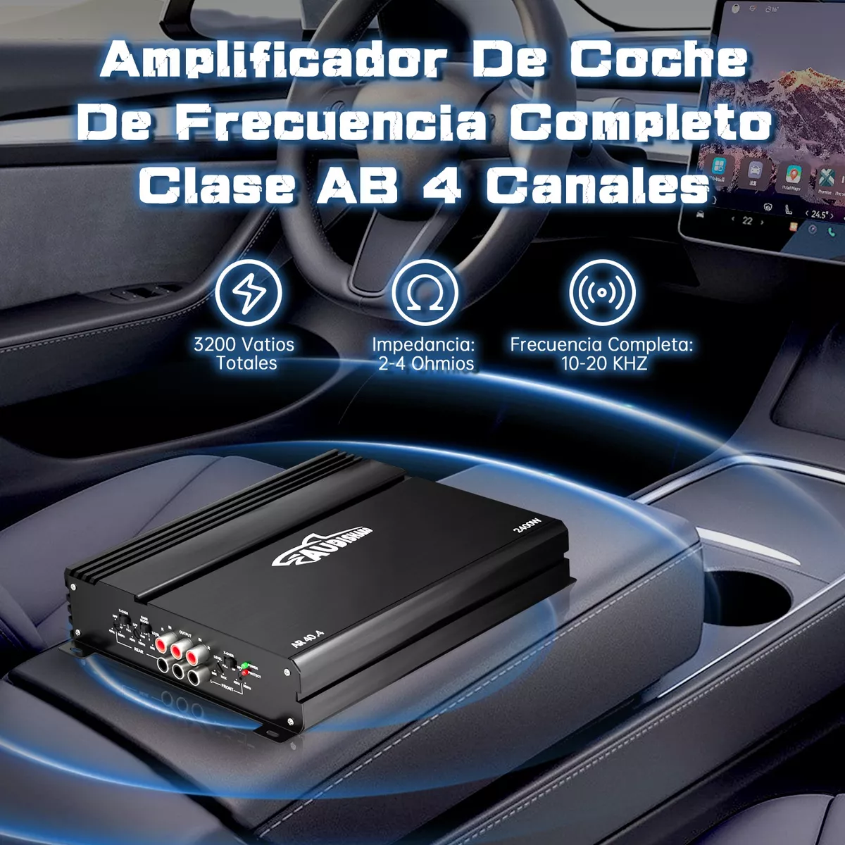 Foto 3 pulgar | Amplificador De Audio Para Auto 4 Canales Eo Safe Imports Esi-13920 Negro