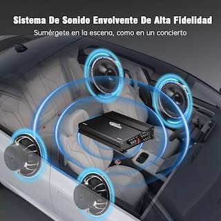 Foto 4 | Amplificador De Audio Para Auto 4 Canales Eo Safe Imports Esi-13920 Negro
