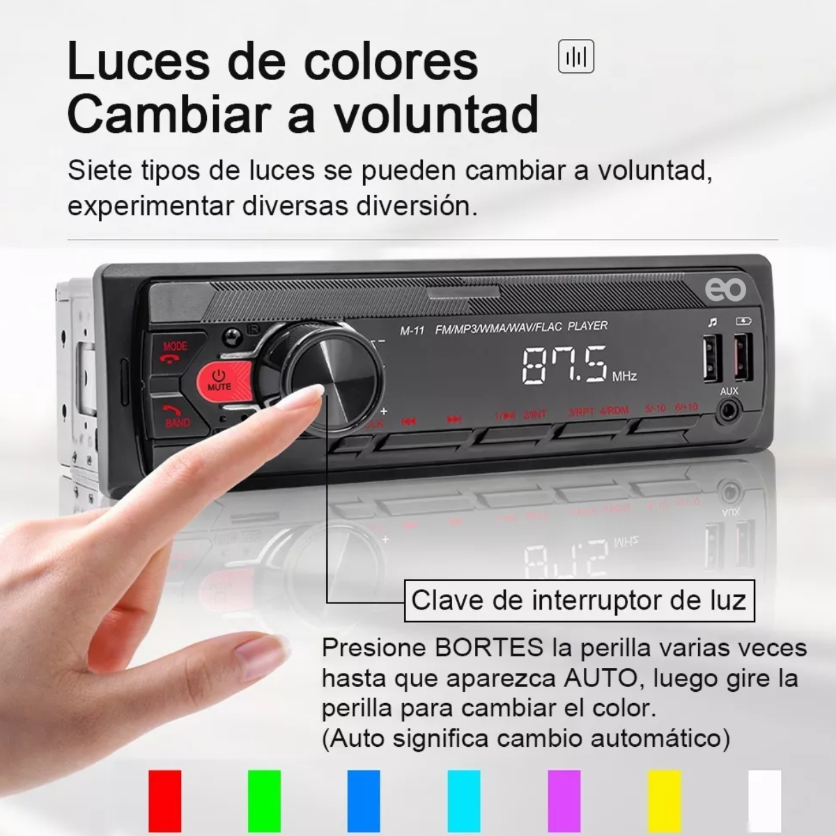 Foto 4 pulgar | Reproductor De Mp3 Estéreo Bluetooth Eo Safe Imports Esi-4797-1 Negro
