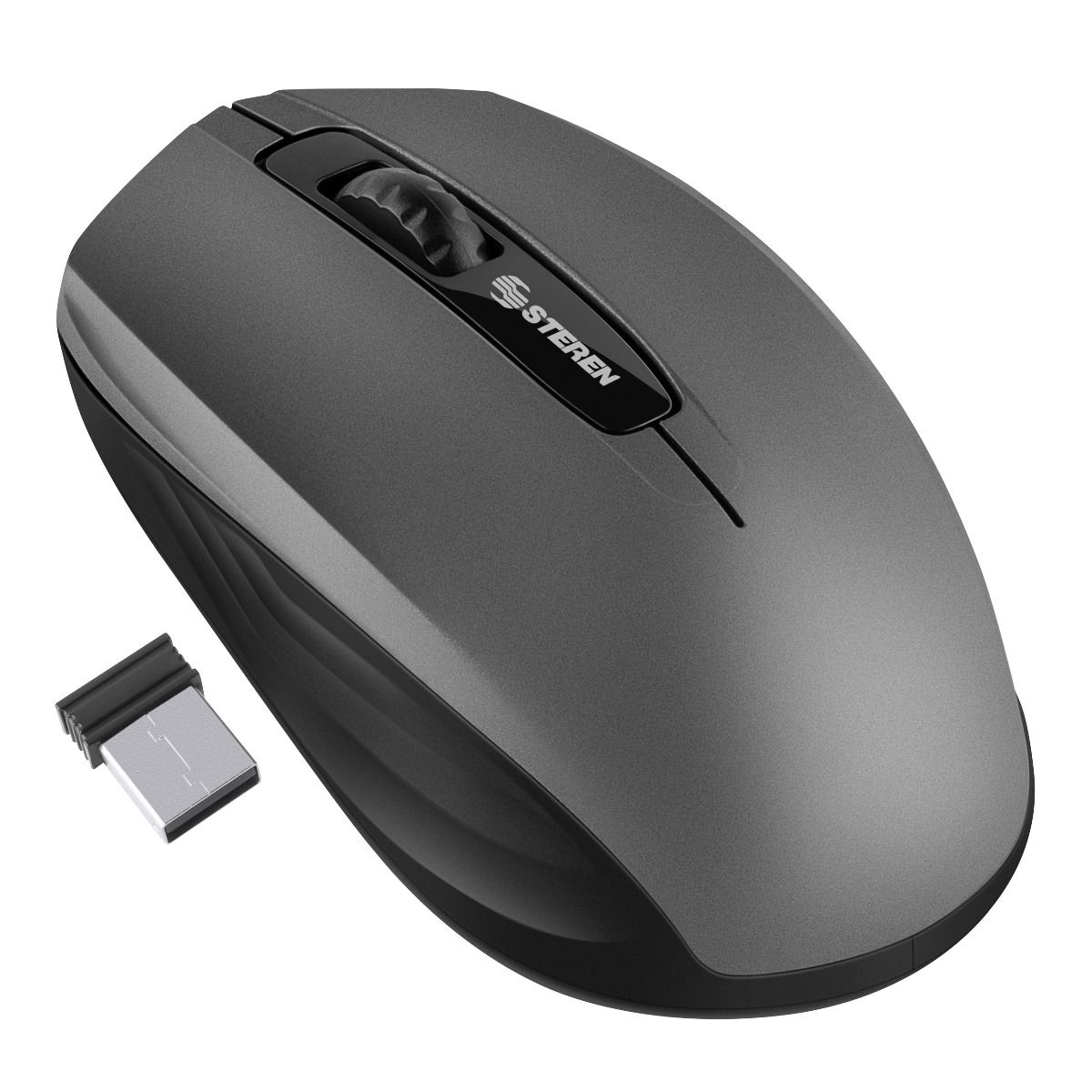 Mouse Óptico Inalámbrico Steren Com-5708 color Negro