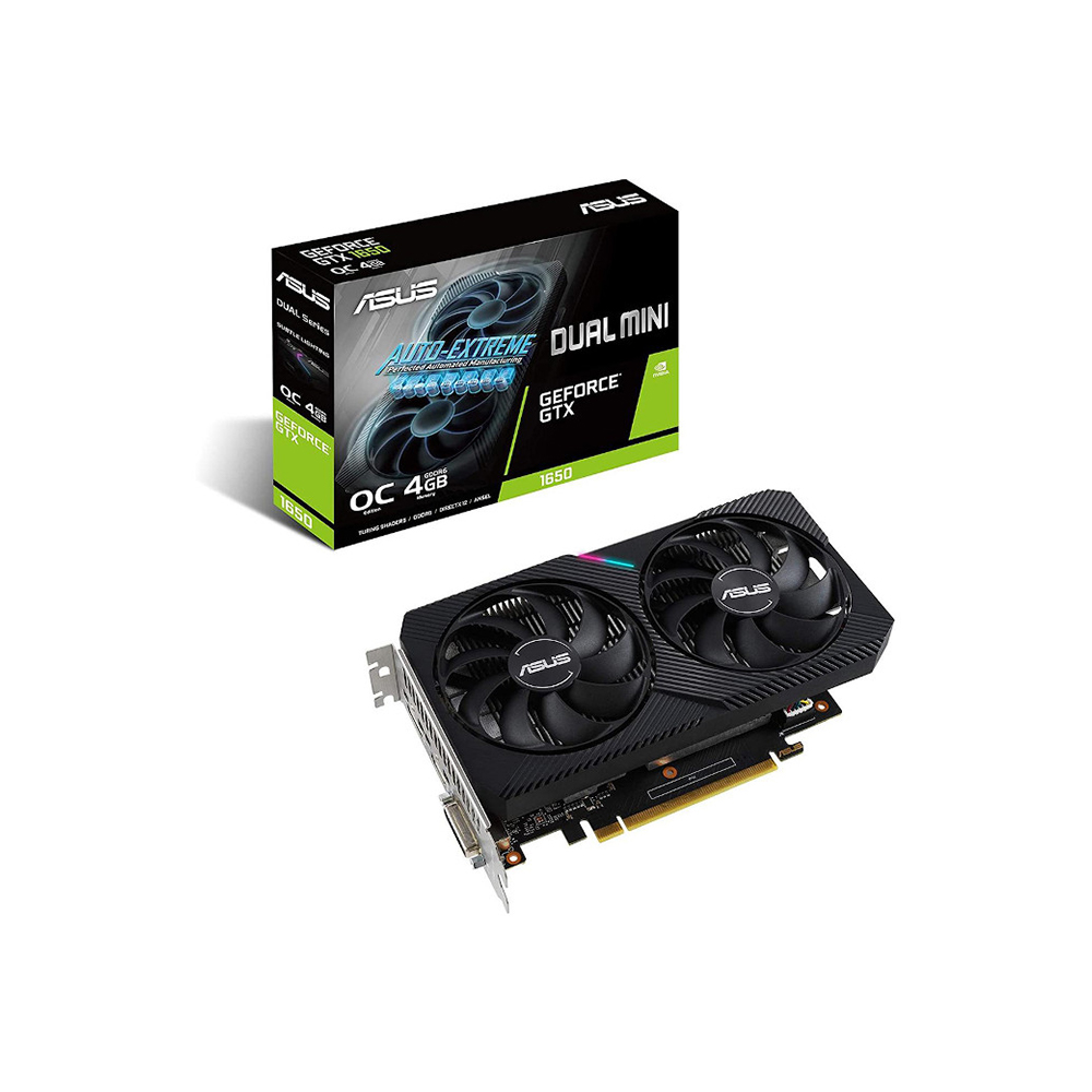Tarjeta de Video Asus Dual Geforce Gtx 1650 Mini Oc de 4gb