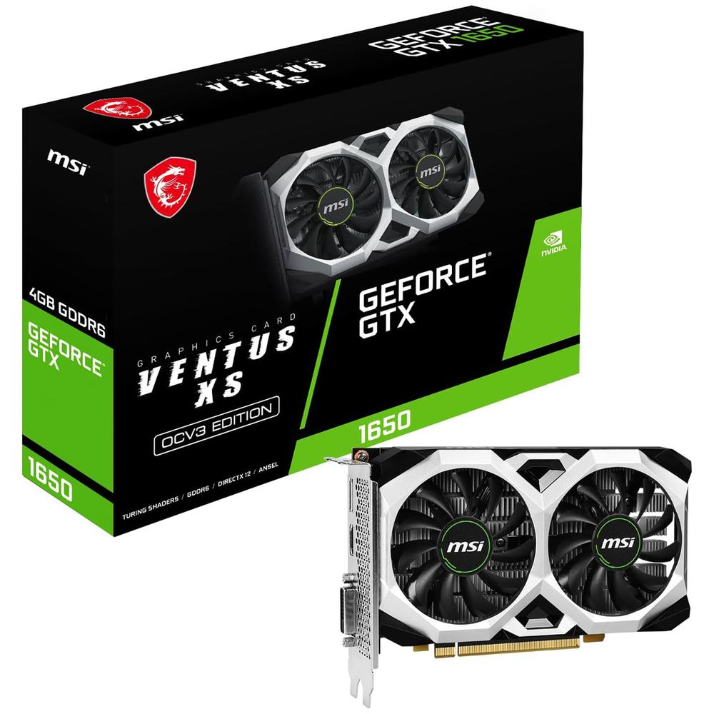 Tarjeta De Video Msi Geforce Gtx 1650 D6 Ventus Xs Ocv3 4gb Gddr6 912-v812-003 $3,499