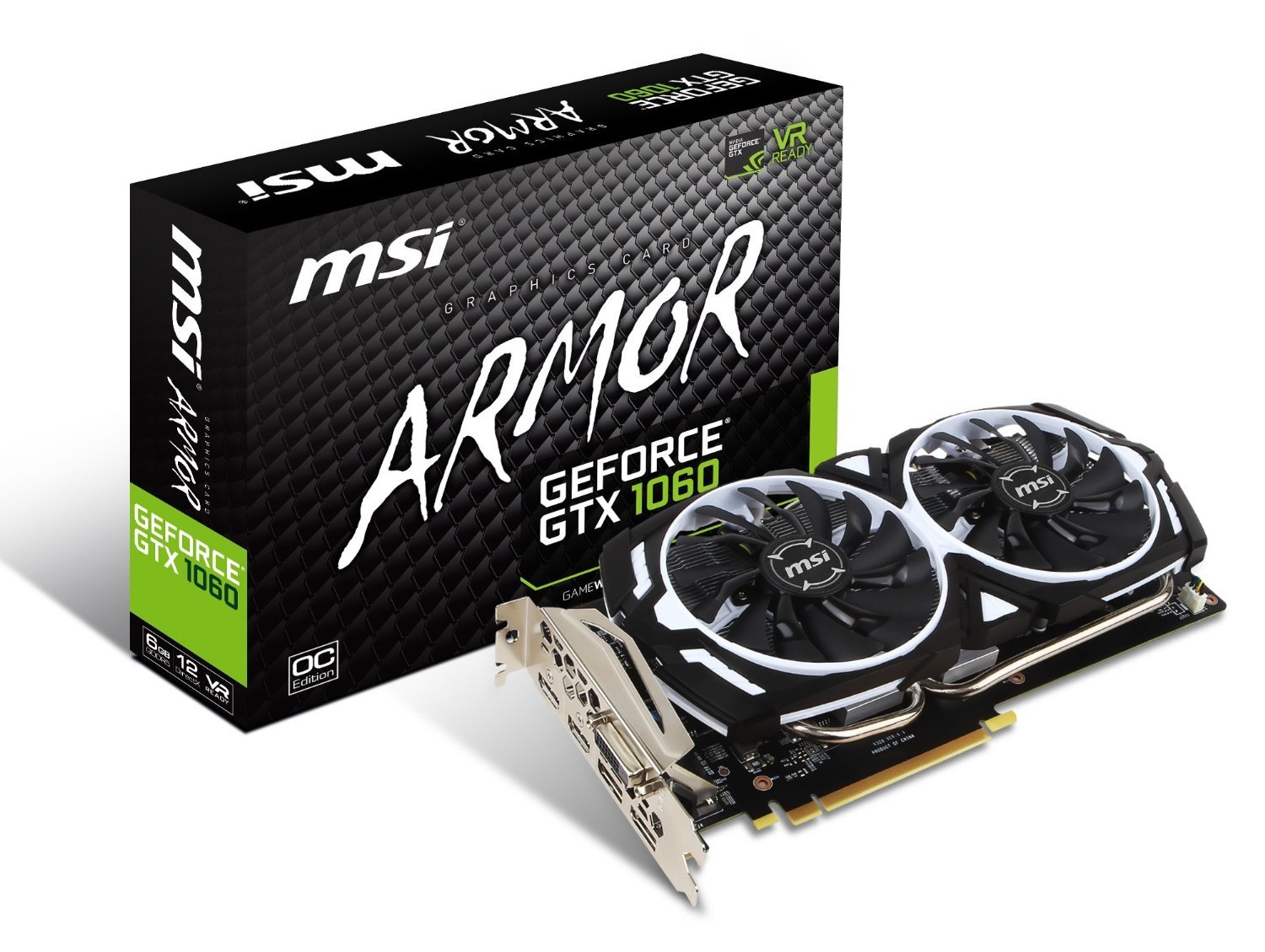 Foto 2 pulgar | Tarjeta Gráfica Msi Gaming Geforce Gtx 1060 6 Gb Gdrr5 192 Bits - Venta Internacional.