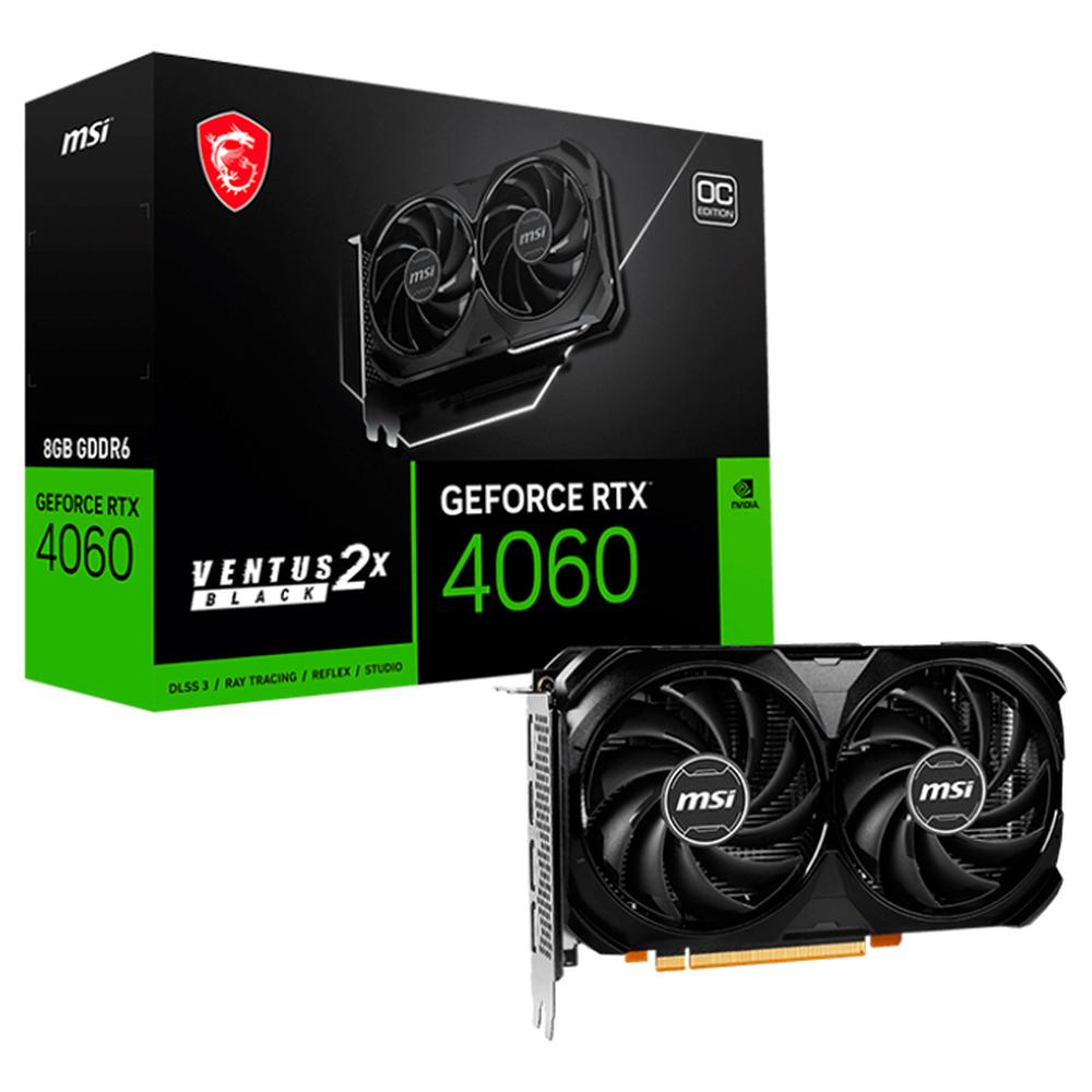 Foto 2 pulgar | Tarjeta De Video Msi Geforce Rtx 4060 Ventus 2x Black 8g Oc Gddr6