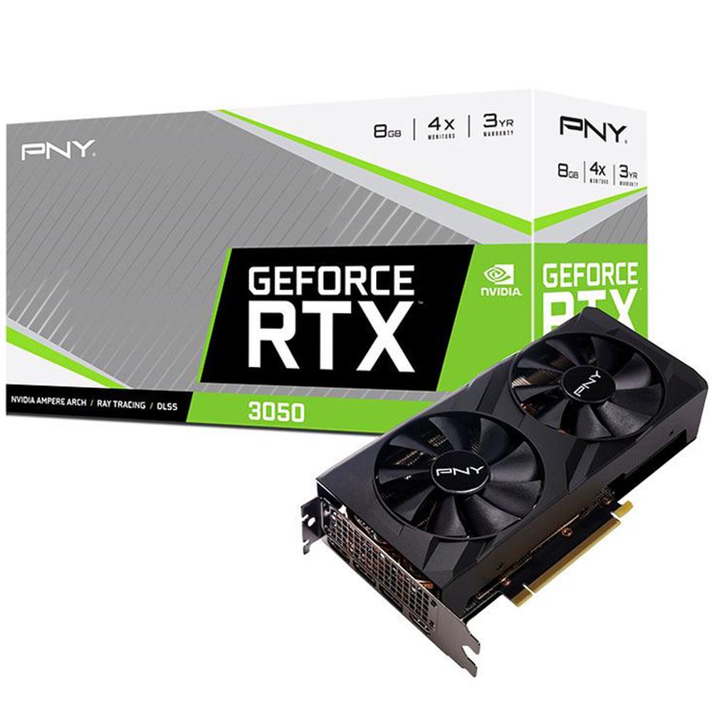 Foto 2 pulgar | Tarjeta de Video PNY VCG30508DFBPB1 color Negro Geforce RTX 3050 8GB Verto Dual Fan Gddr6