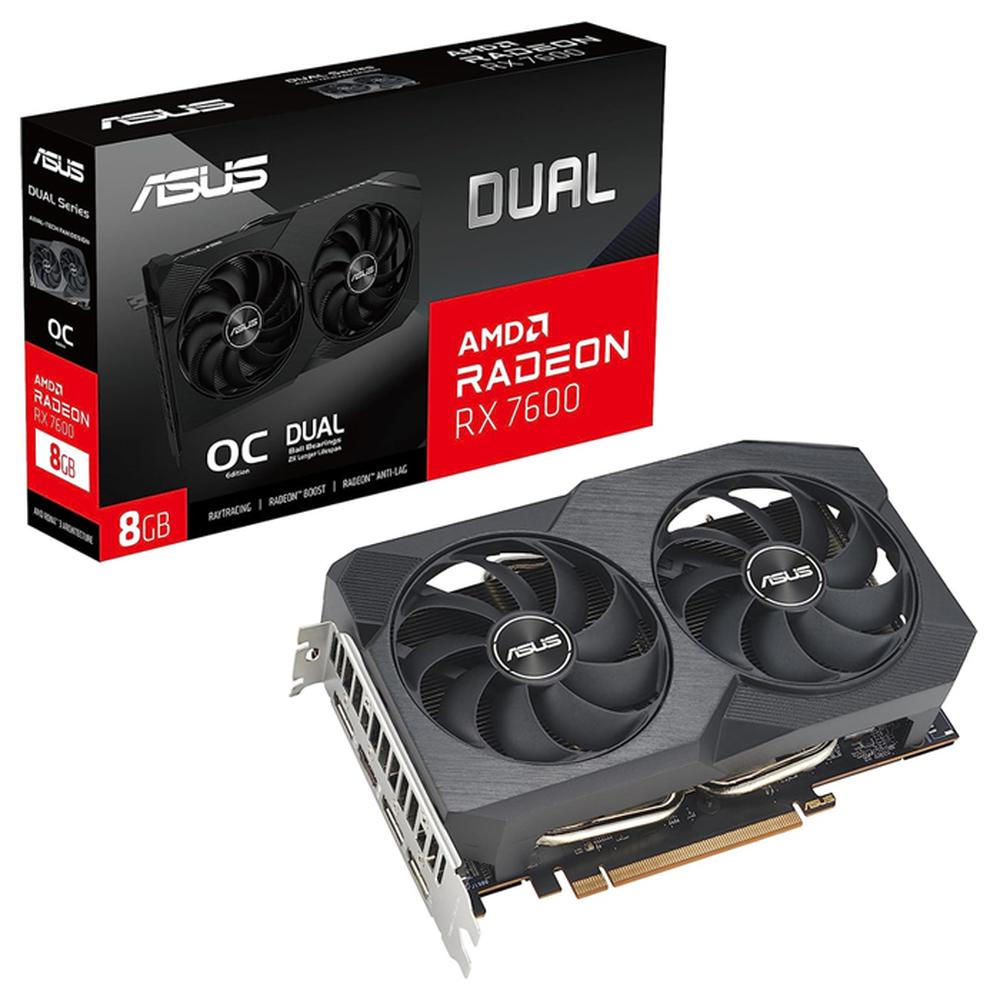 Foto 2 pulgar | Tarjeta De Video Asus Dual Radeon Rx 7600 V2 Oc Edition 8gb Gddr6 Dual-rx7600-o8g-v2