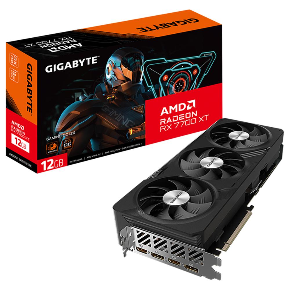 Foto 2 pulgar | Tarjeta De Video Gigabyte Radeon Rx 7700 Xt Gaming Oc 12gb Gddr6 Gv-r77xtgaming Oc-12gd