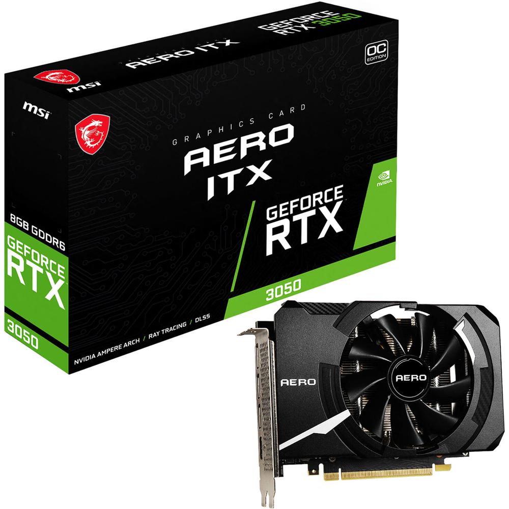 Tarjeta De Video Msi Geforce Rtx 3050 Aero Itx Oc 8gb Gddr6 $9,431