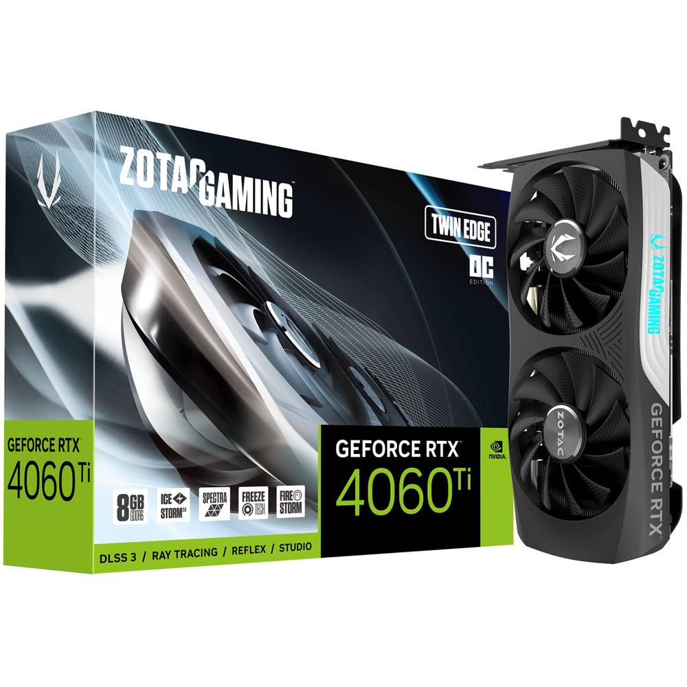 Foto 2 pulgar | Tarjeta De Video Zotac Gaming Geforce Rtx 4060 Ti Twin Edge Oc 8gb Gddr6 Zt-d40610h-10m