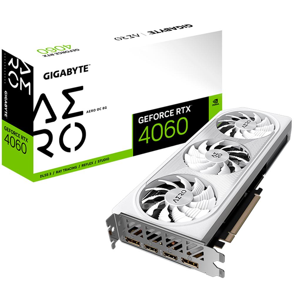 Foto 2 pulgar | Tarjeta de Video Gigabyte Geforce Rtx 4060 Aero Oc 8gb Gddr6 Gv-n4060aero Oc-8gd Blanca