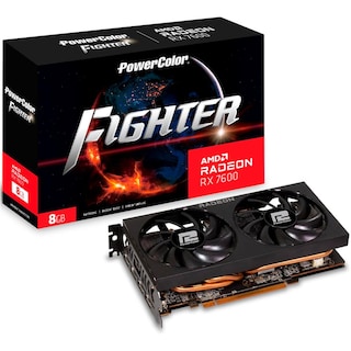 Foto 1 | Tarjeta de Video Power Color Fighter Radeon Rx 7600 8gb Gddr6 Rx7600 8g-f Negro