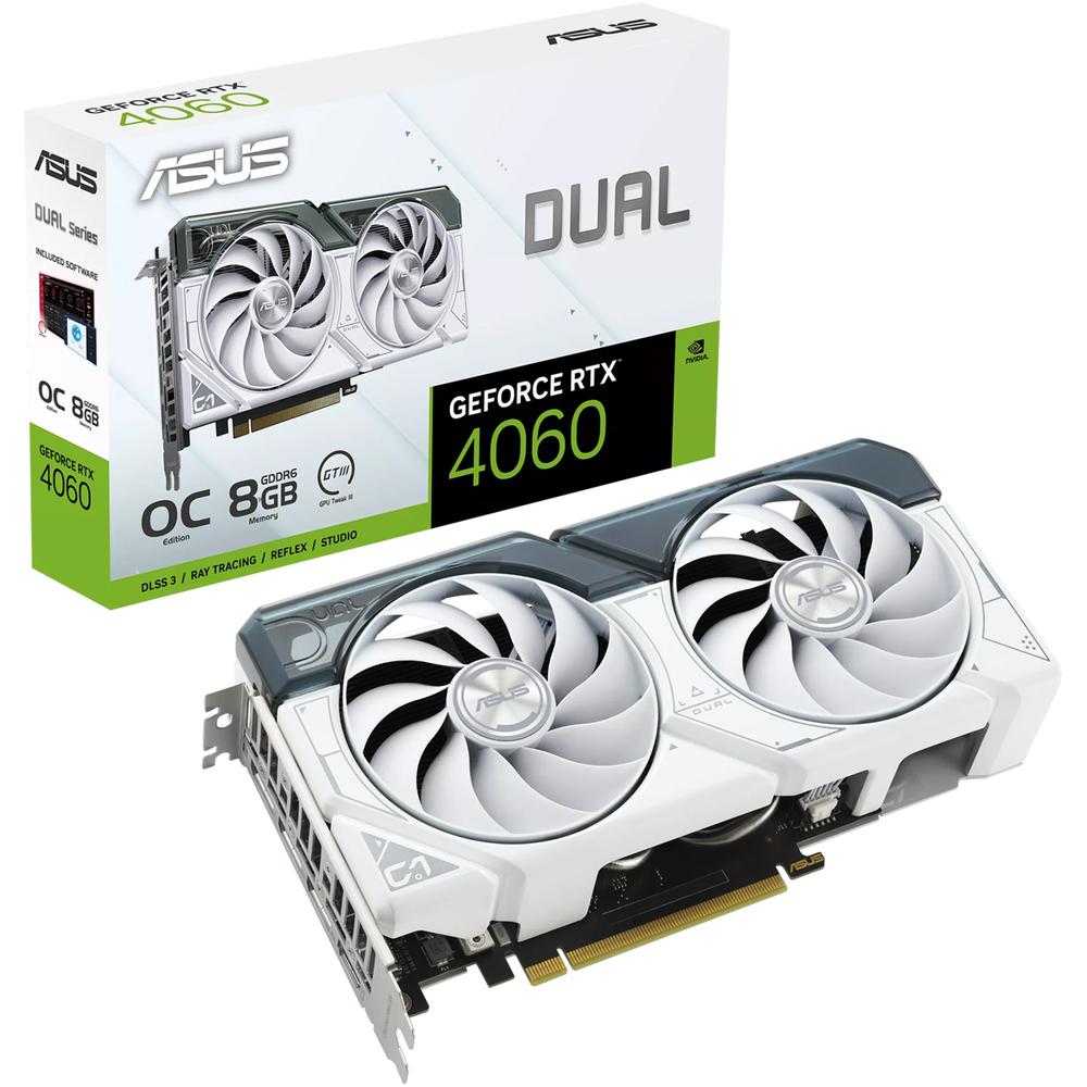 Foto 2 pulgar | Tarjeta De Video Asus Dual Geforce Rtx 4060 White Oc Edition 8gb Gddr6 Dual-rtx4060-o8g-white