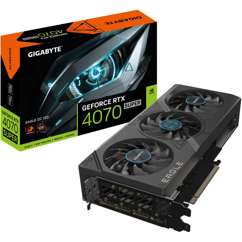 Tarjeta De Video Gigabyte Geforce Rtx 4070 Super Eagle Oc 12gb Gddr6x Gv-n407seagle Oc-12gd $15,489