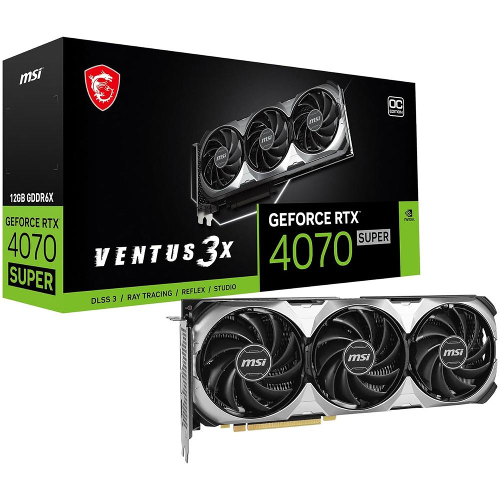 Tarjeta de Video MSI Geforce Rtx 4070 Super 12g Ventus 3x Oc 12gb Gddr6x