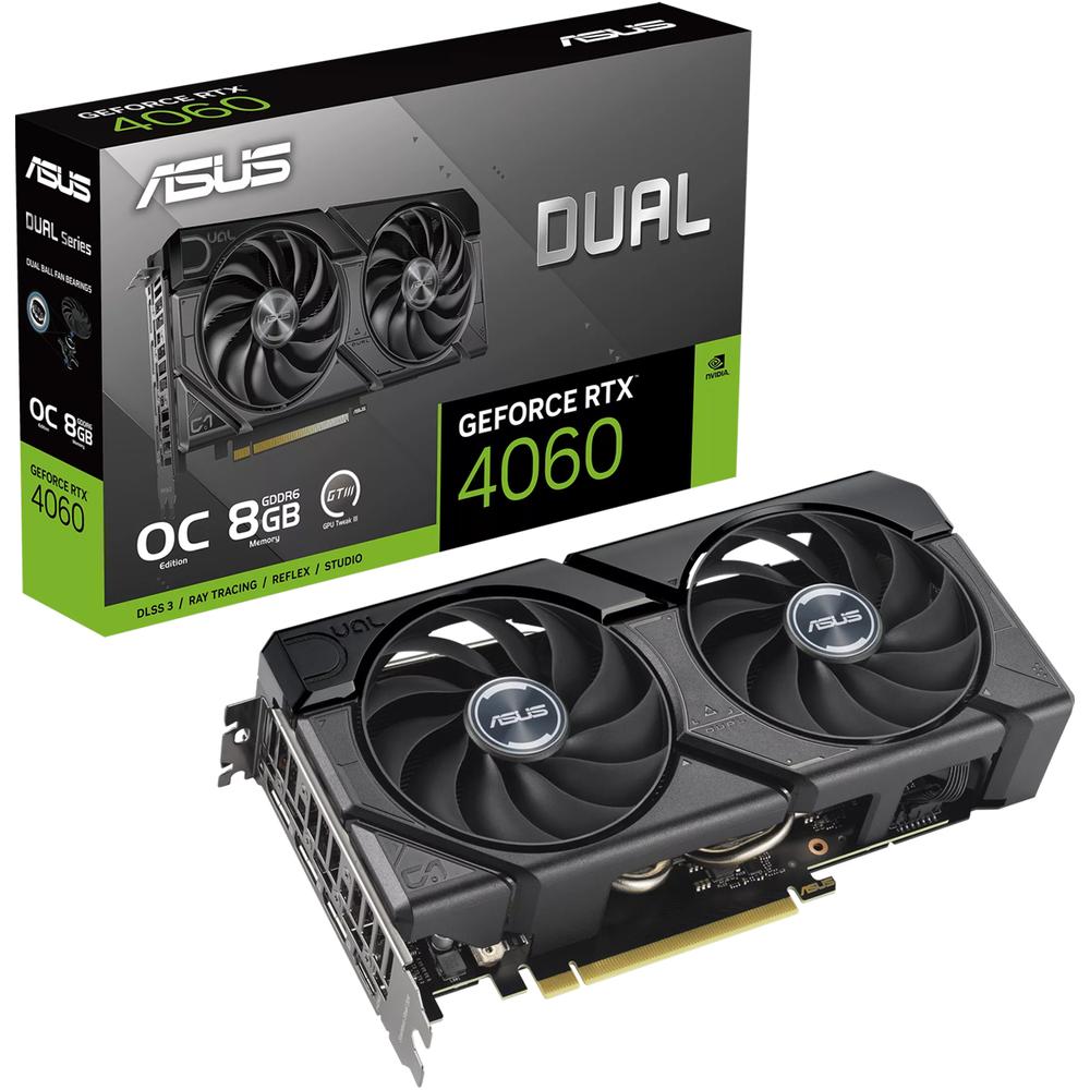 Tarjeta de Video Asus Dual Geforce Rtx 4060 Evo Oc Edition 8gb Gddr6 Dual-rtx4060-o8g-evo $8,399
